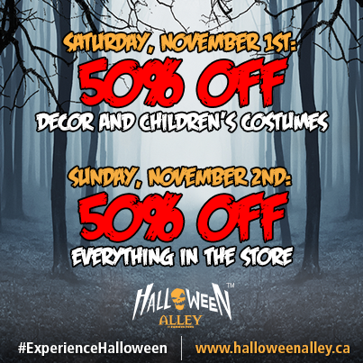 Halloween Store Canada Sale
