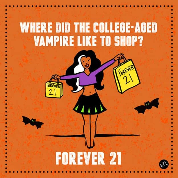 Shopping vampire joke