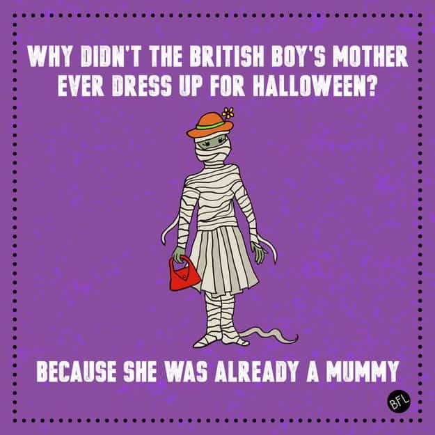 Mummy Halloween Joke