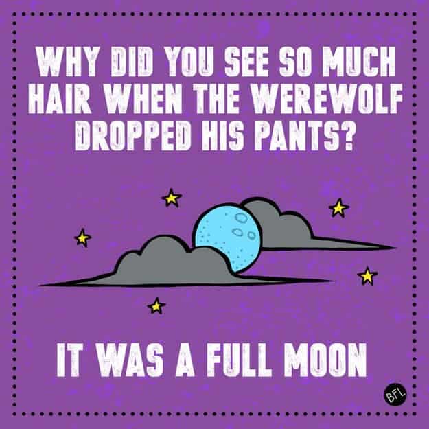 Werewolf Halloween Joke