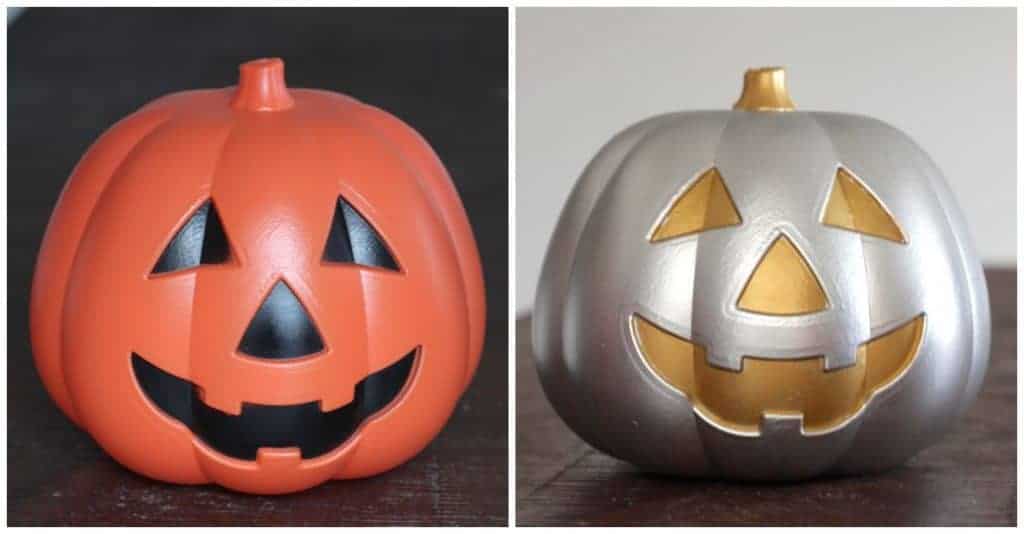 Metallic Jack O lantern