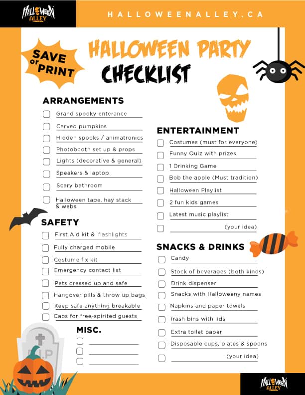 Halloween Party Checklist: Planning the Perfect Halloween Party