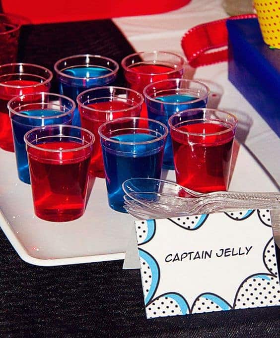 Jello SUperhero Theme Party