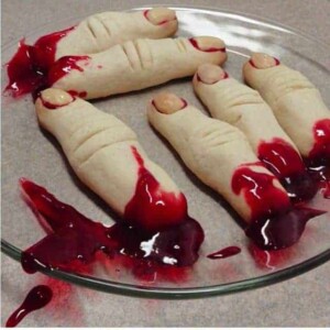 Halloween baked fingers