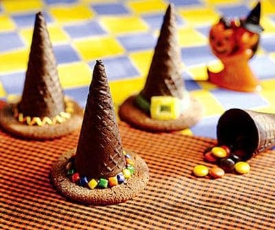 Halloween Wafer Witch Hats
