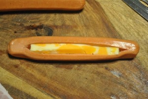 hot-dog-cut-with-cheese-inside